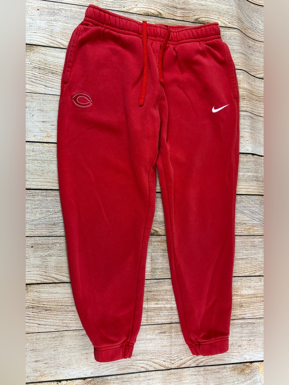 Women’s Nike Club Fleece Jogger Sweatpants Cincinnati Reds Logo Size Medium